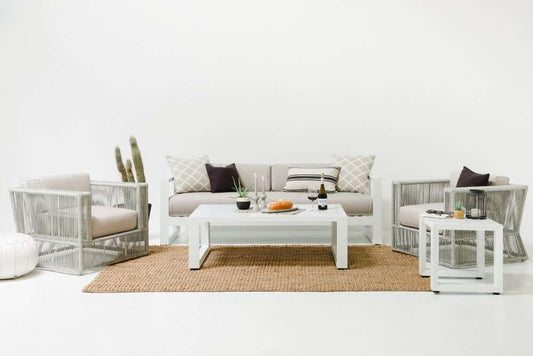 Sunset West - Newport Ottoman in Cast Silver, No Welt - SW4801-OTT-SLV-STKIT veiw 2