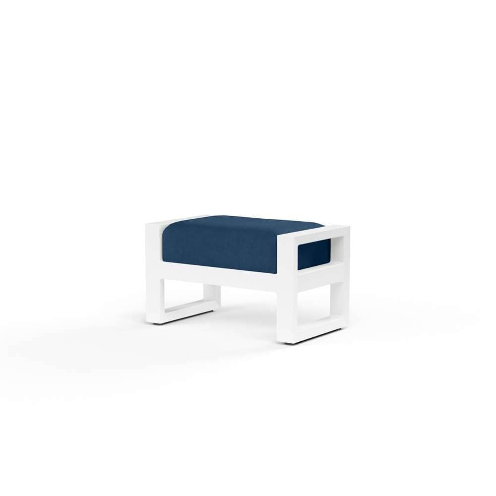 Sunset West - Newport Ottoman in Spectrum Indigo, No Welt - SW4801-OTT-48080 veiw 1