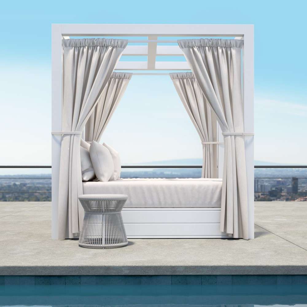 Sunset West - Newport Resort King Daybed in Cast Silver, No Welt - SW4801-DB-SLVR-STKIT veiw 3