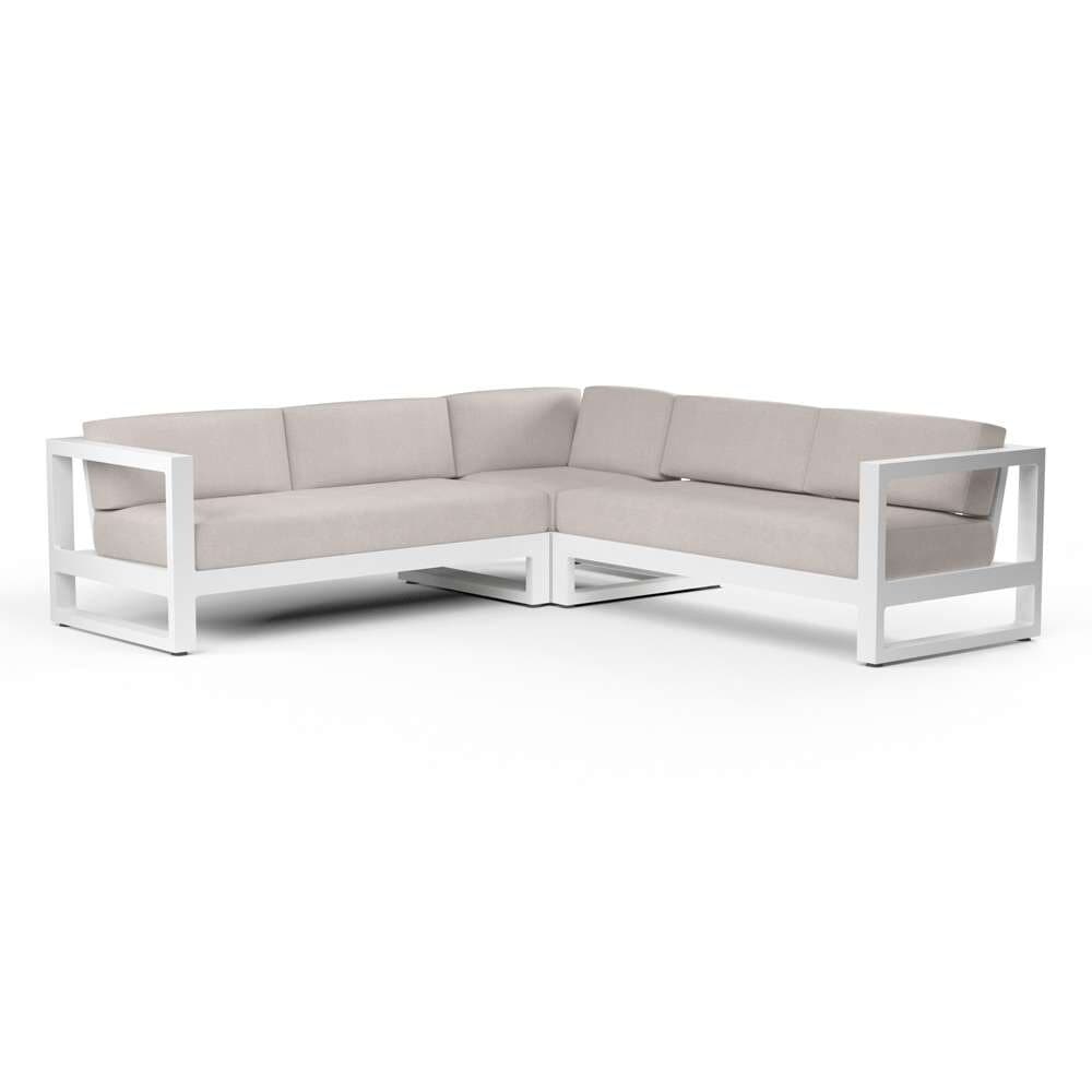 Sunset West - Newport Sectional in Canvas Natural, No Welt - SW4801-SEC-5404 veiw 1