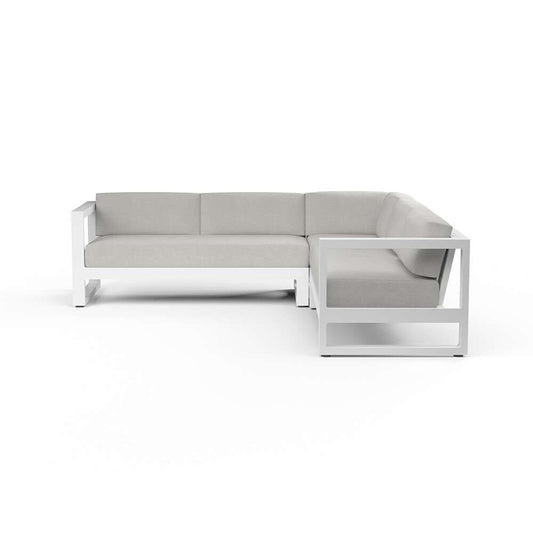 Sunset West - Newport Sectional in Cast Silver, No Welt - SW4801-SEC-SLV-STKIT veiw 2