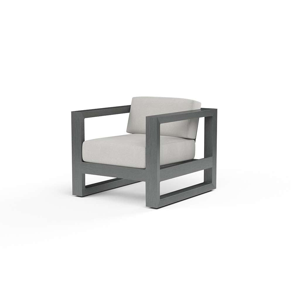 Sunset West - Redondo Club Chair in Cast Silver, No Welt - SW3801-21-SLVR-STKIT veiw 1