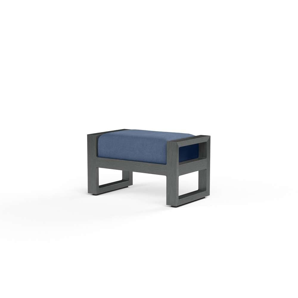 Sunset West - Redondo Ottoman in Spectrum Indigo, No Welt - SW3801-OTT-48080 veiw 1