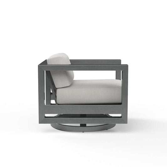 Sunset West - Redondo Swivel Club in Cast Silver, No Welt - SW3801-21S-SLV-STKIT veiw 2