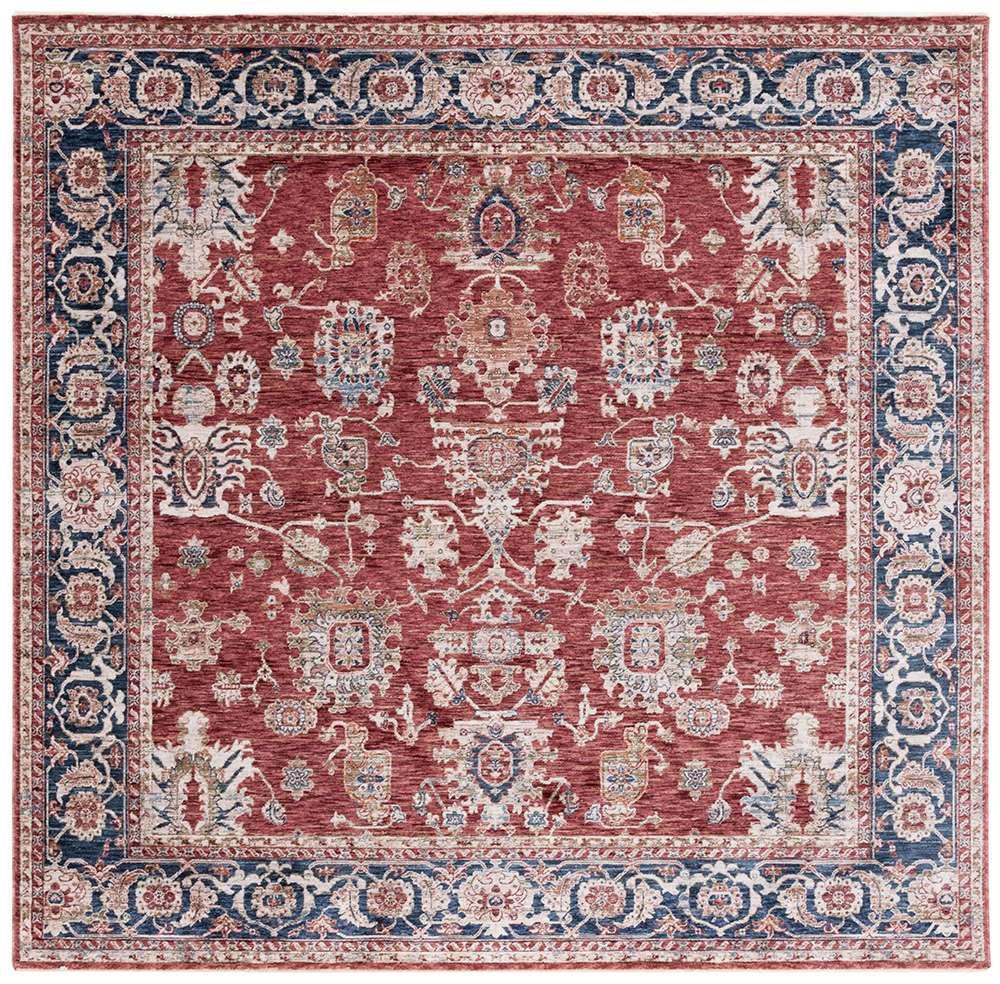 Lauren Ralph Lauren - Bennet Rug - 6-7in X 6-7in Square - Red / Dark Blue veiw 1