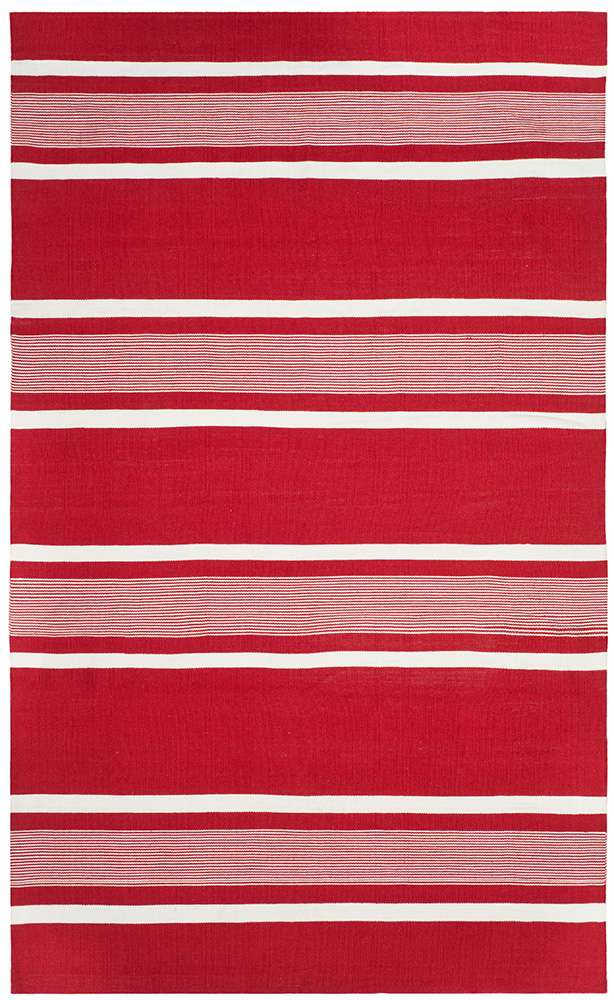 Lauren Ralph Lauren - Hanover Stripe Rug - 5 X 8 - Red veiw 1