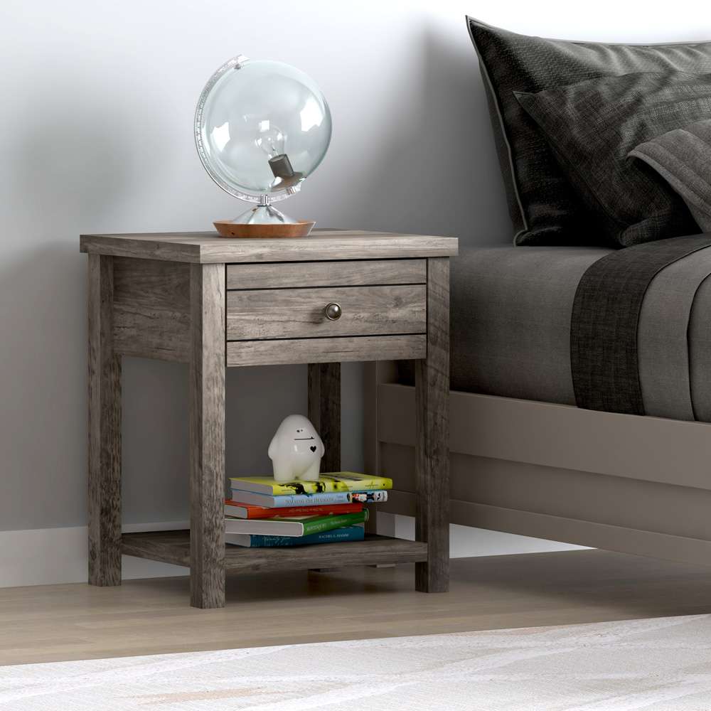 Living Essentials by Hillsdale - Harmony Wood Accent Table, Knotty Gray Oak - 5270-880 veiw 6