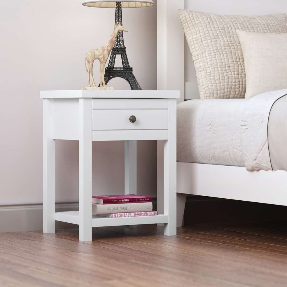 Living Essentials by Hillsdale - Harmony Wood Accent Table, Matte White - 5271-880 veiw 5