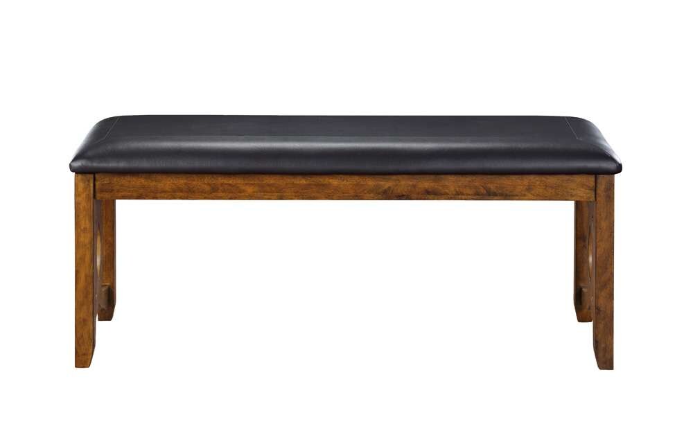 New Classic Furniture - Gia Upholstered Dining Bench, 46in, Brown - D1701-25-BRN veiw 4