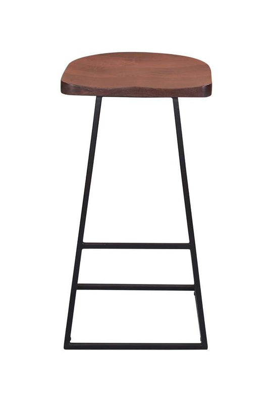 Porter Designs - Clement Solid Wood 30in Bar Stool, Brown - 07-196-11-2099 veiw 2