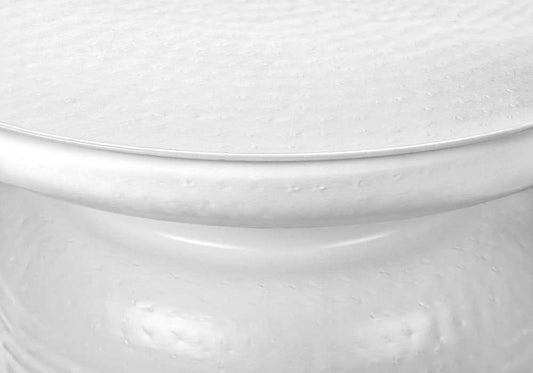 Monarch Specialties - Accent Table, Drum, Side, End, Nightstand, Lamp, Living Room, Bedroom, White Metal, Contemporary, Modern - I 3917 veiw 2