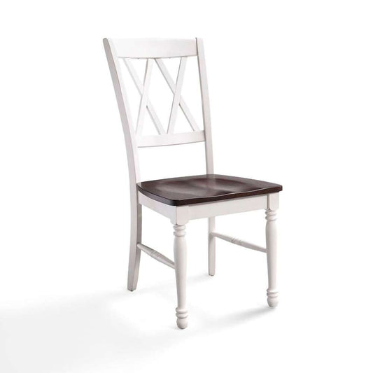 Crosley Furniture - Shelby 4-Piece Dining Chair Set Distressed White - 4 Chairs - KF20031WH veiw 2
