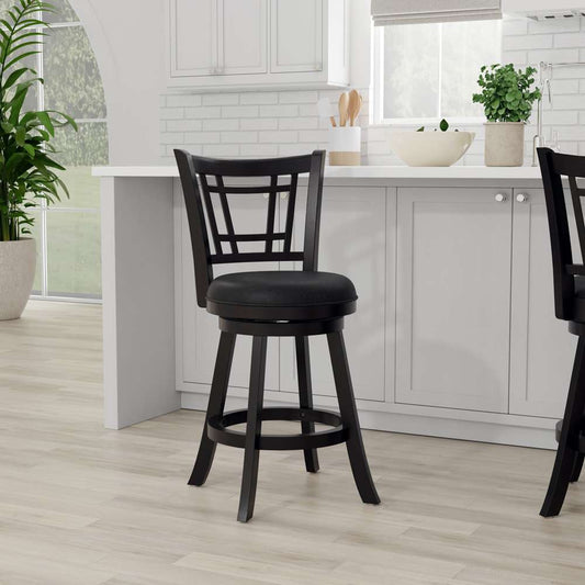 Hillsdale Furniture - Fairfox Wood Counter Height Swivel Stool, Black - 4650-827 veiw 2