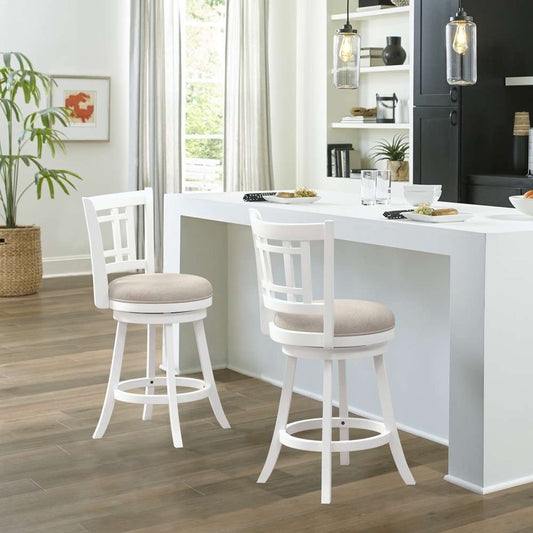 Hillsdale Furniture - Fairfox Wood Counter Height Swivel Stool, White - 4650-828 veiw 2