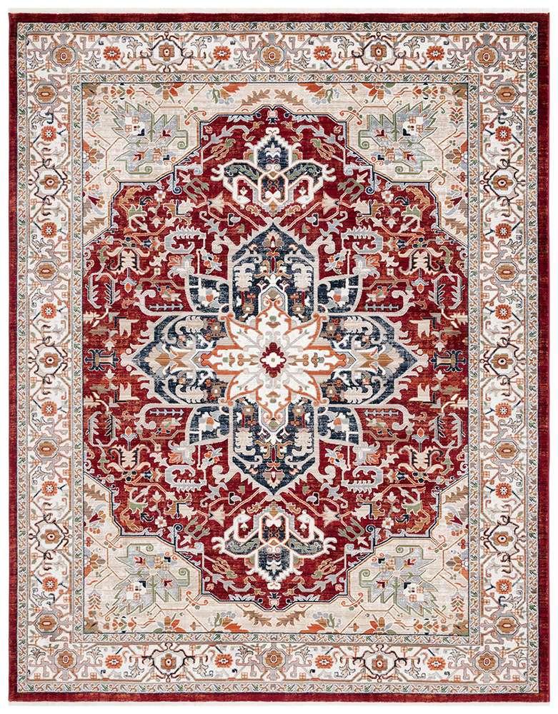 Lauren Ralph Lauren - 1117 Rug - 7-9in x 9-6inRECTANGLE - Red / Beige Ivory veiw 1
