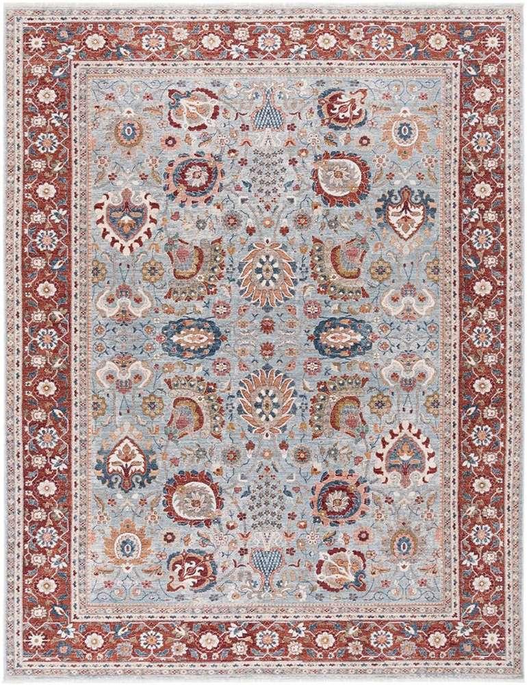 Lauren Ralph Lauren - 1412 Rug - 4 X 6 - Grey Blue / Red veiw 1