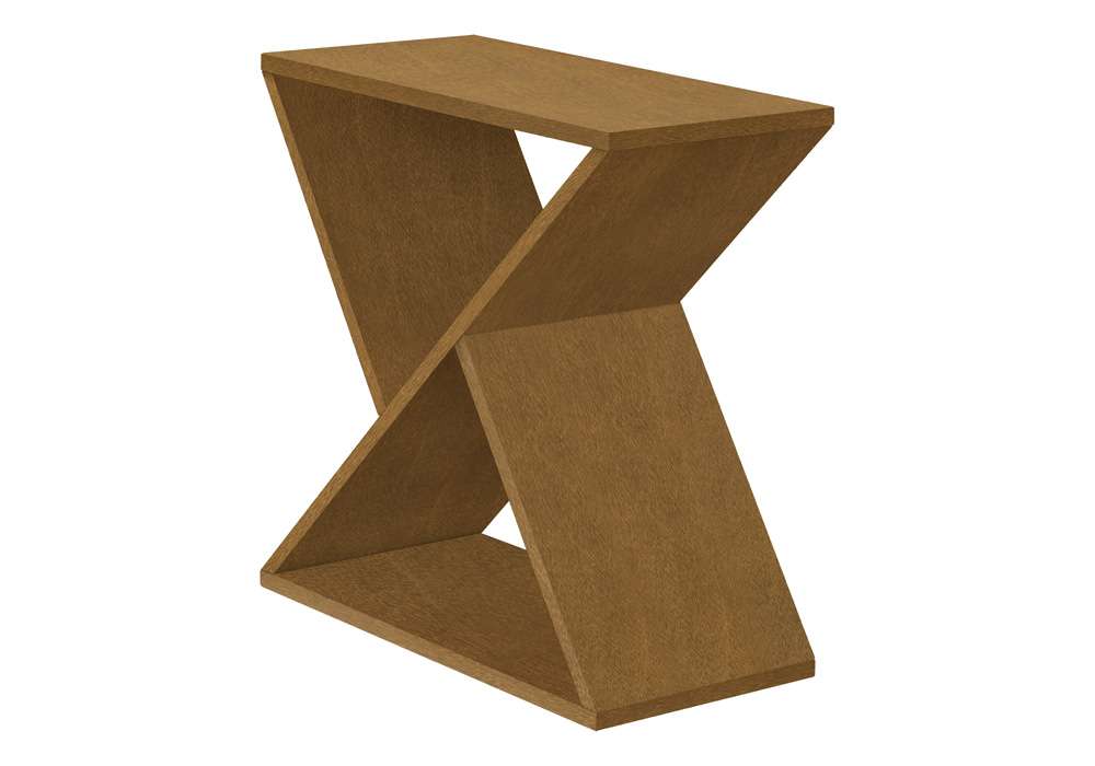 Monarch Specialties - Accent Table, Side, End, Nightstand, Narrow, Small, Bedroom, Living Room, Lamp, Brown Veneer, Contemporary - I 3981 veiw 1