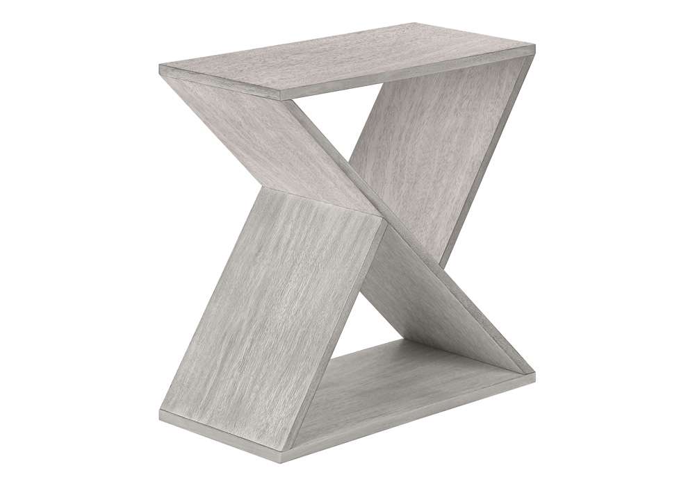 Monarch Specialties - Accent Table, Side, End, Nightstand, Narrow, Small, Bedroom, Living Room, Lamp, Grey Veneer, Contemporary - I 3980 veiw 1
