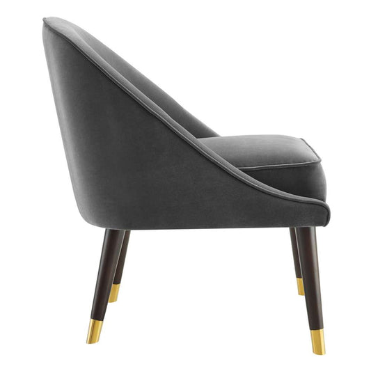 Steve Silver - Avalon Velvet Accent Chair -Charcoal - AV850ACC veiw 2
