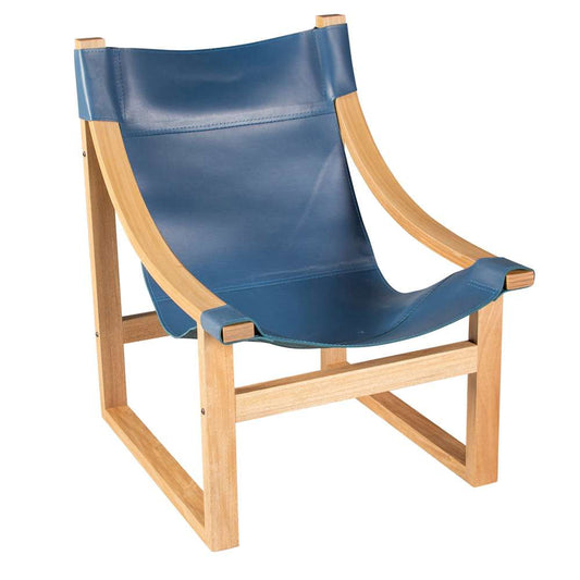 Steve Silver - Lima Cobalt Leather Sling Chair - LI150CNSC veiw 2