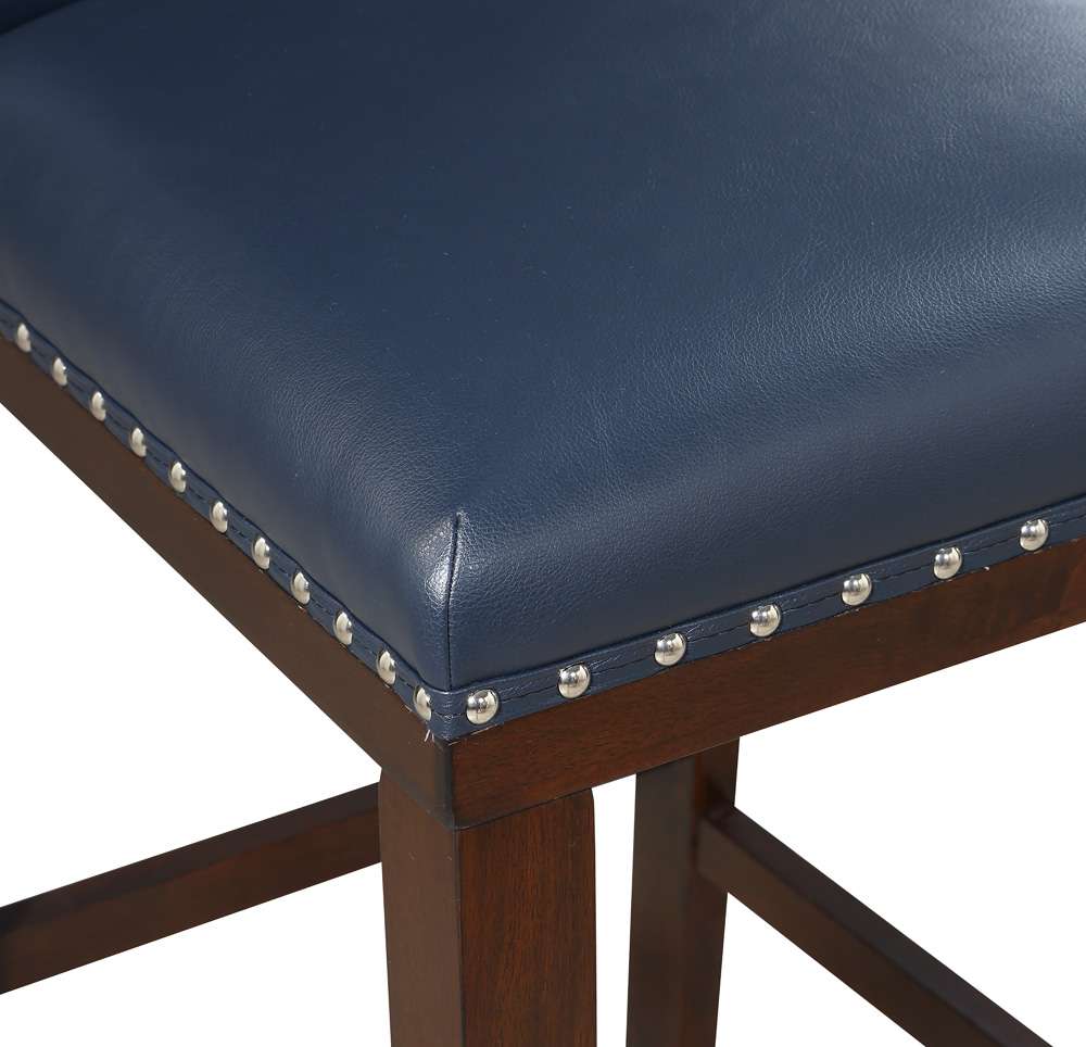 Steve Silver - Tiffany 24 Counter Stool - Navy - (Set of 2) - TF650CCNV veiw 3