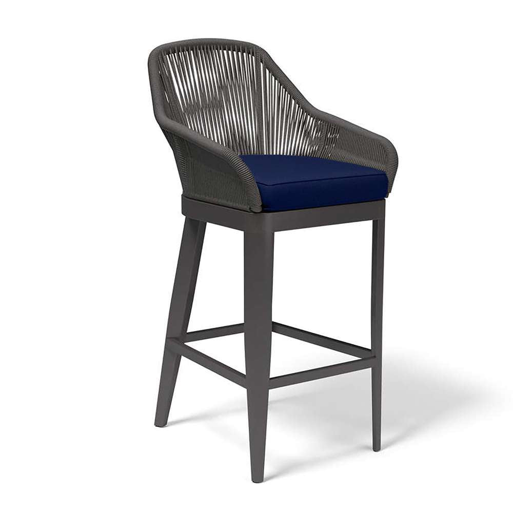 Sunset West - Milano Barstool in Echo Midnight w/ Self Welt - SW4101-7B-8076 veiw 1