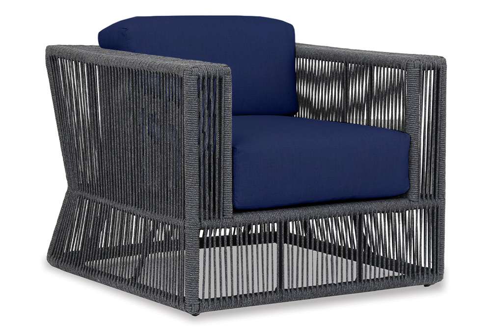 Sunset West - Milano Club Chair in Echo Midnight w/ Self Welt - SW4101-21-8076 veiw 1