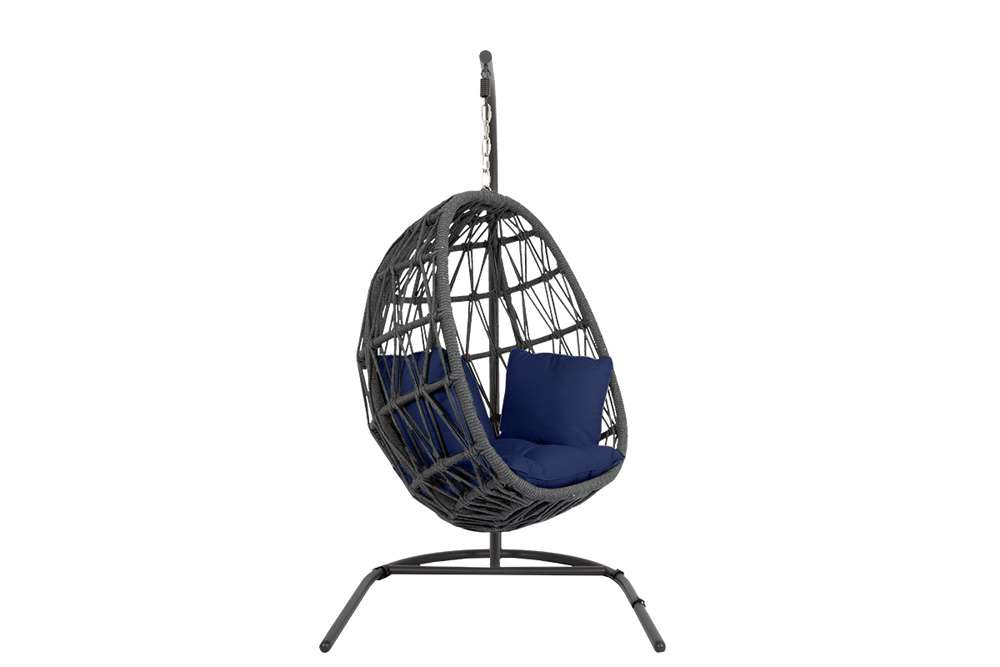 Sunset West - Milano Hanging Chair in Echo Midnight w/ Self Welt - SW4101-HC-8076 veiw 1