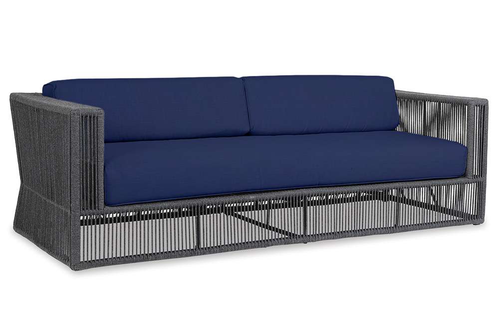 Sunset West - Milano Sofa in Echo Midnight w/ Self Welt - SW4101-23-8076 veiw 1