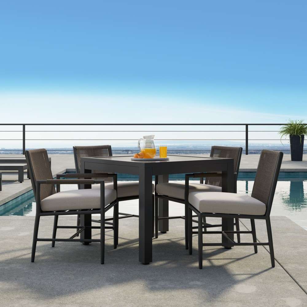 Sunset West - Pietra Armless Dining Chair in Echo Ash, No Welt - SW4601-1A-EASH-STKIT veiw 4