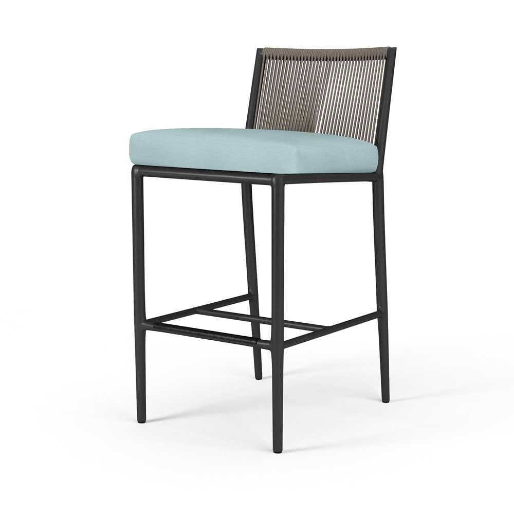 Sunset West - Pietra Barstool in Dupione Celeste, No Welt - SW4601-7B-8067 veiw 1