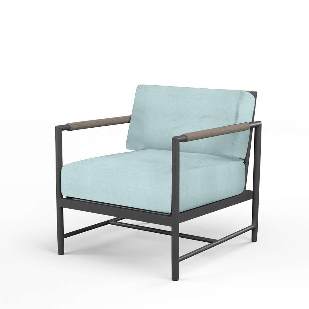 Sunset West - Pietra Club Chair in Dupione Celeste, No Welt - SW4601-21-8067 veiw 1