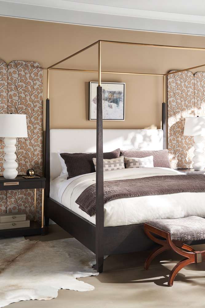 Century Furniture - Cadence Mocha Metal Canopy Poster Bed - King - CA3-146 veiw 5