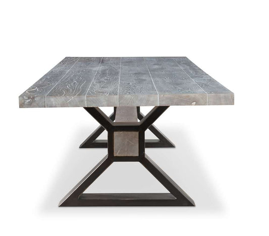 Century Furniture - Grand Tour Furniture Grey Open Sky 120 Dining Table - Grey - SF6160-G_CLOSEOUT veiw 2