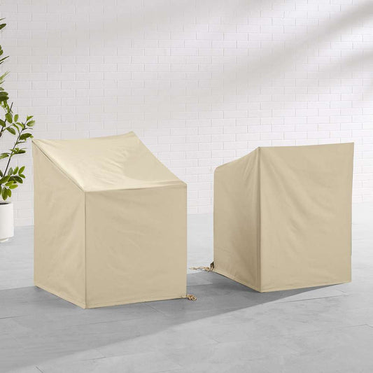 Crosley Furniture - 2Pc Outdoor Dining Arm Chair Furniture Cover Set Tan - 2 Dining Arm Chairs - CO7509-TA veiw 2