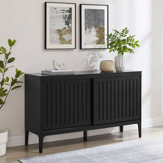 Crosley Furniture - Asher Sideboard Matte Black - CF4219-MB veiw 2