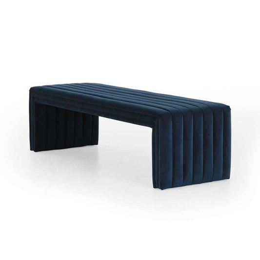 Four Hands - Augustine Bench - Sapphire Navy - 230152-003 veiw 2