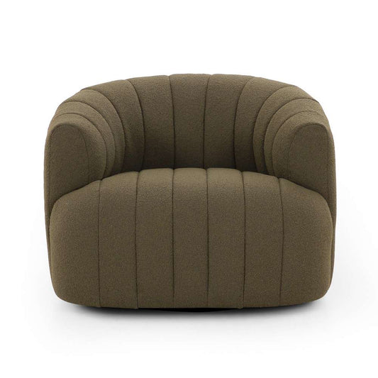 Four Hands - Elliana Swivel Chair - FIQA Boucle Olive - 235243-007 veiw 2