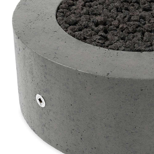 Four Hands - Falco - Damian Outdoor Fire Table - Pewter Concrete -Propane - 243846-002 veiw 2