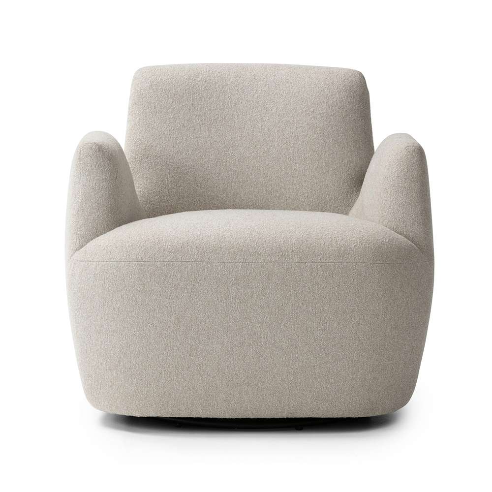 Four Hands - Farrow - Reed Swivel Chair - Crete Pebble - 240664-001 veiw 13