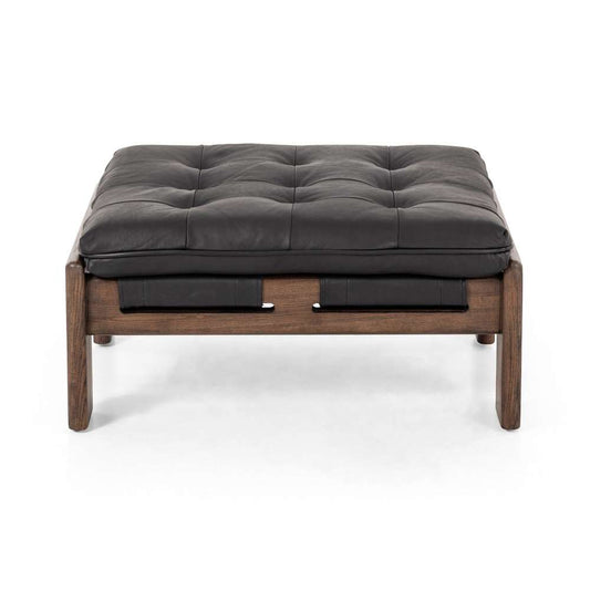 Four Hands - Halston Ottoman - Heirloom Black - 230136-001 veiw 2