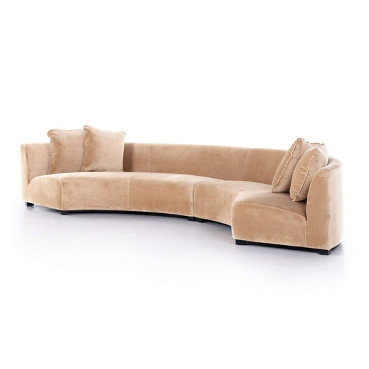 Four Hands - Liam Sectional - Surrey Camel - 105763-007 veiw 2