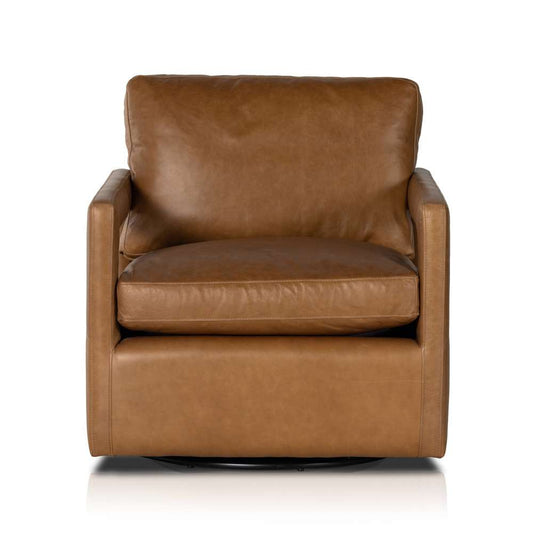 Four Hands - Olson Swivel Chair - Sonoma Butterscotch - 236092-004 veiw 2