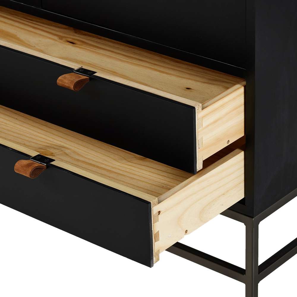 Four Hands - Trey Bar Cabinet - Black Wash Poplar - 236606-002 veiw 13