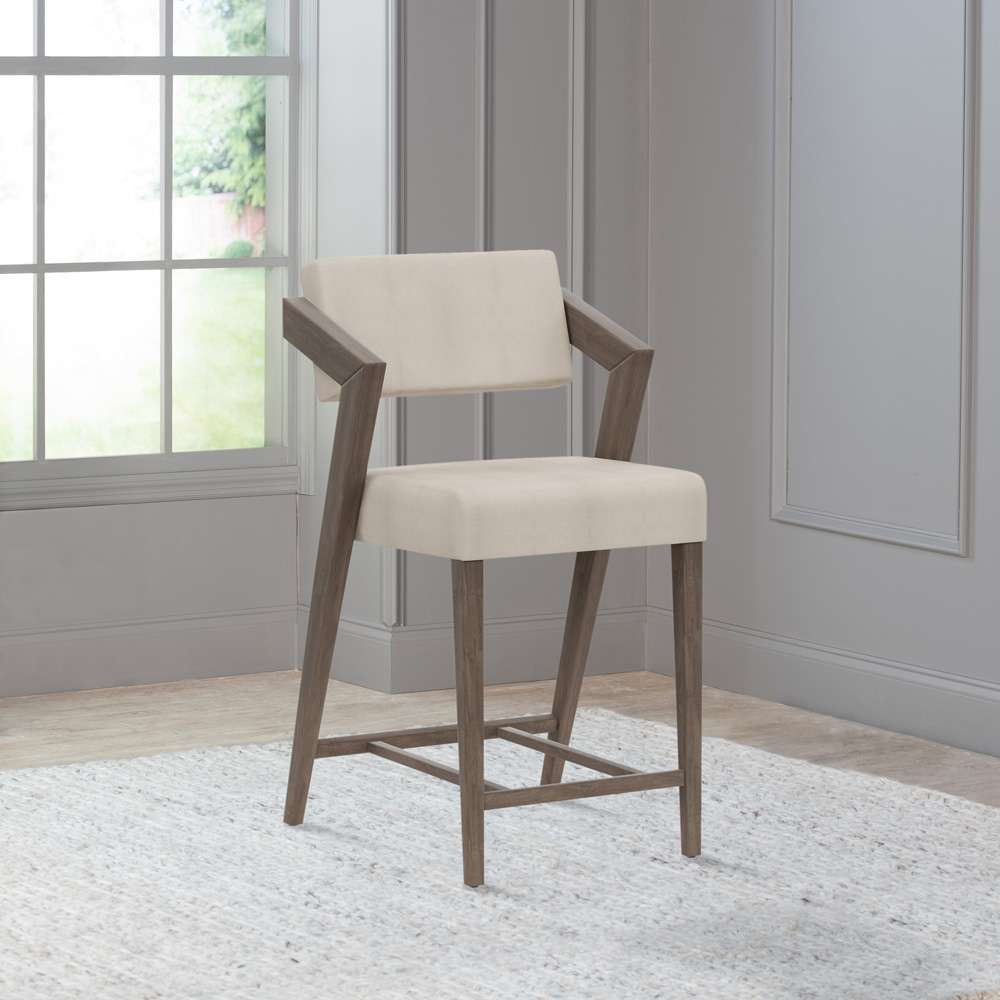Hillsdale Furniture - Snyder Wood Counter Height Stool, Aged Gray - 4708-826 veiw 3