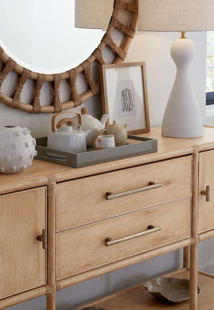 Hooker Furniture - Retreat Pole Rattan Sideboard - 6950-75917-80 veiw 5