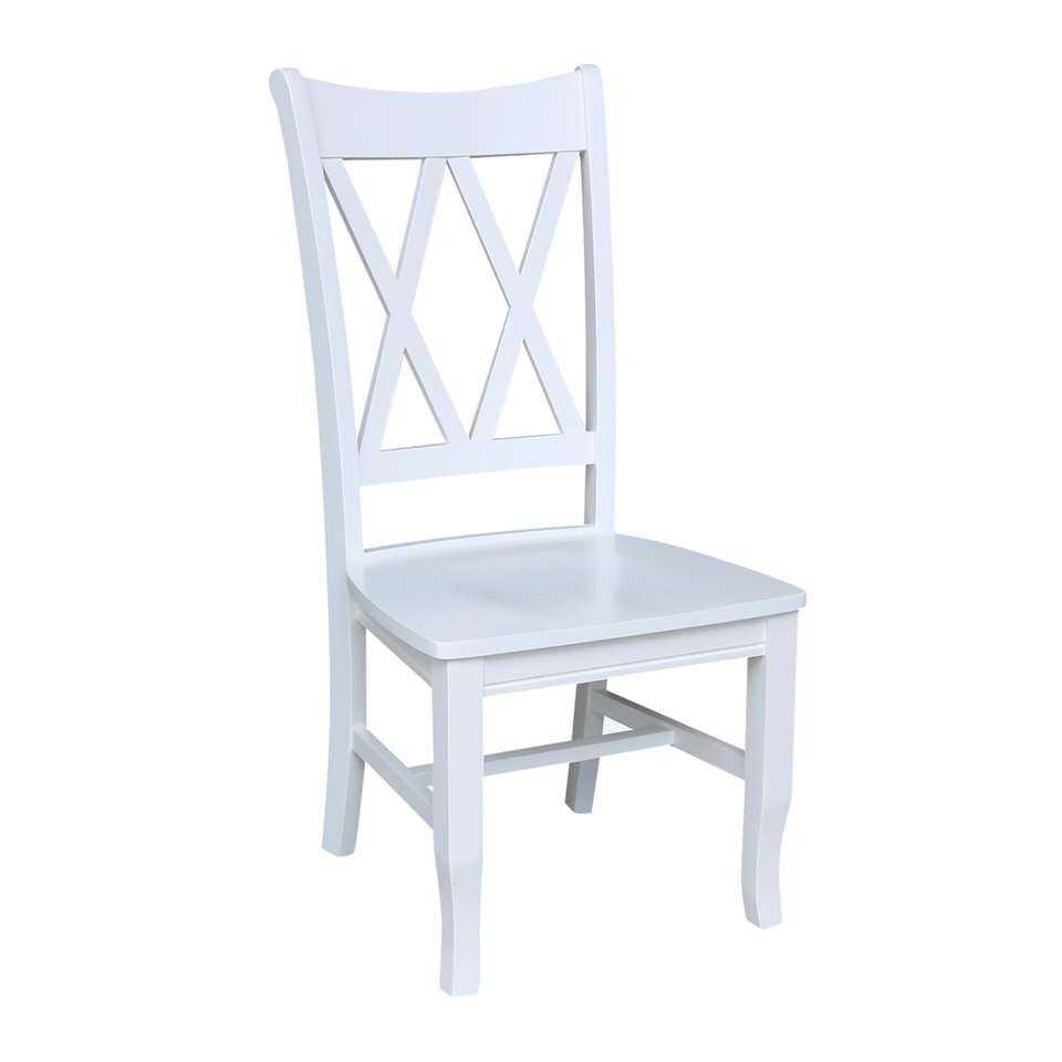 John Thomas Furniture - Hampton - Dbl X Back Chair in Pure White (Set of 2) - CI08-220B veiw 1