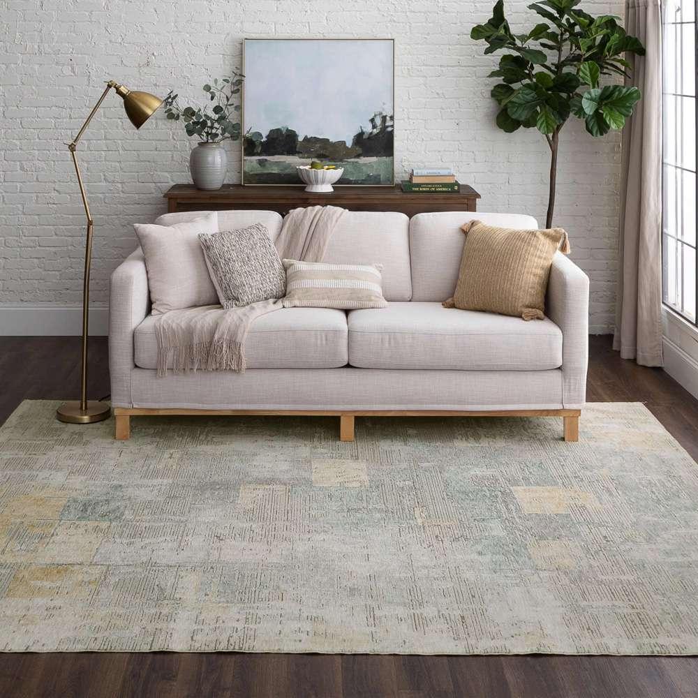 Karastan - Memento Nostalgic Blue 8 x 10 3in Area Rug - R1158-147-096123-IP veiw 4