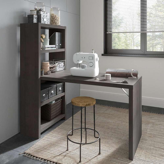 Bush Business Furniture - Echo 56W Craft Table in Charcoal Maple - ECH023CM veiw 2