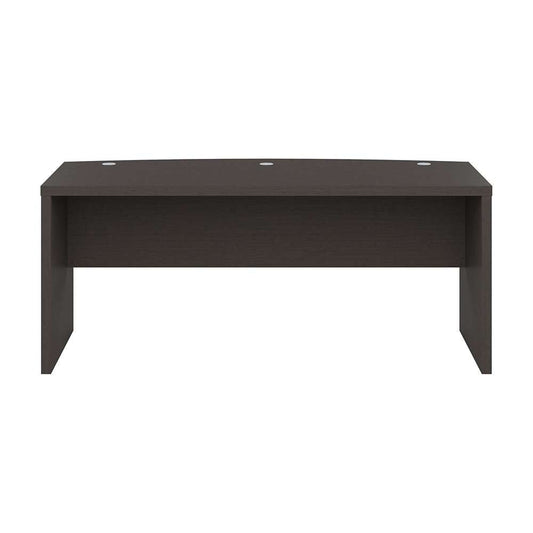 Bush Business Furniture - Echo 72W Bow Front Desk in Charcoal Maple - KI60309-03 veiw 2